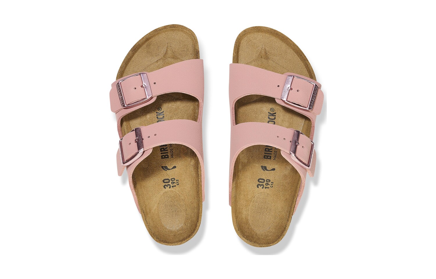 Детские сандалии Arizona с двумя ремешками Birkenstock, розовый — фото 4