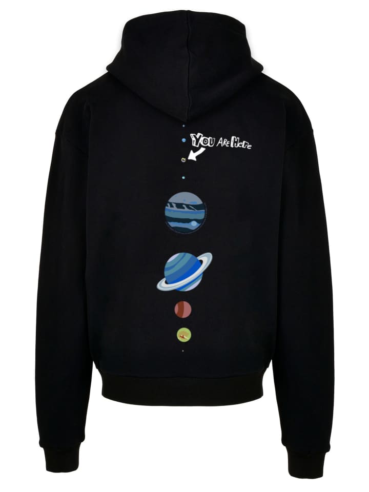 

Ультратяжелая толстовка с капюшоном Big Bang Theory You Are Here черного цвета F4NT4STIC