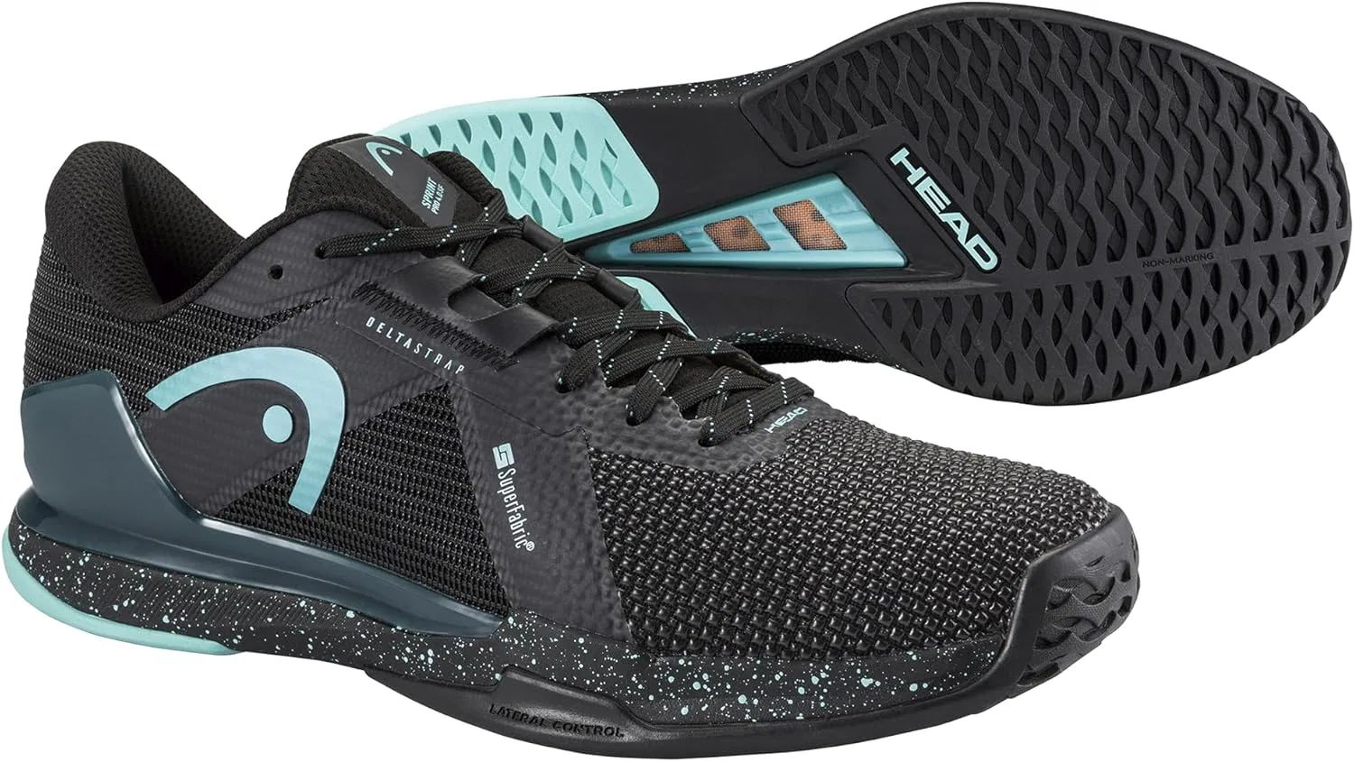 Кроссовки HEAD Sprint Pro 4.0 SF Men BKTE, Black Teal — фото 2