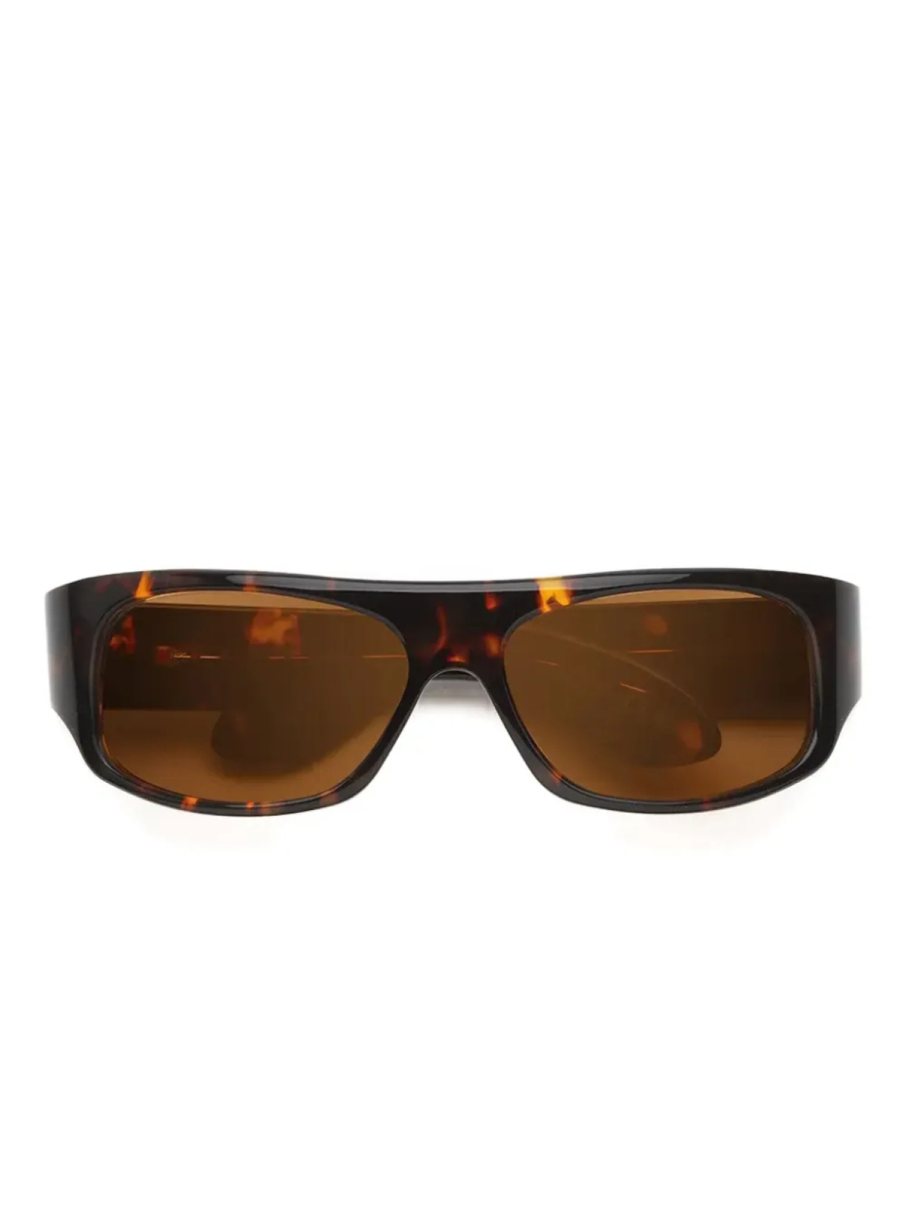 

Солнцезащитные очки Marni Eyewear Uailus в прямоугольной оправе из черепаховой кожи, коричневый