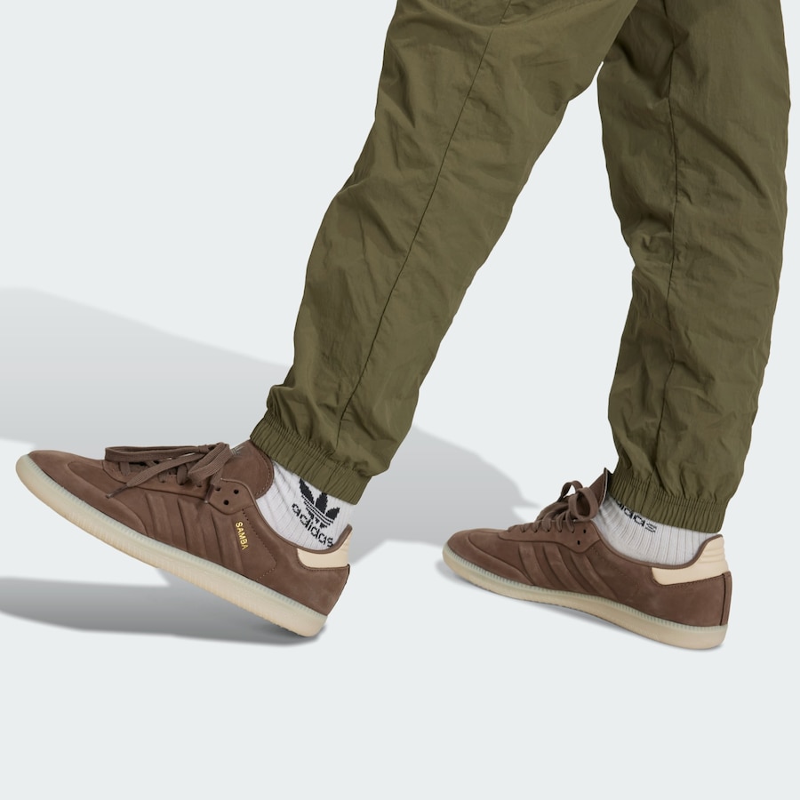 Зауженные брюки ADIDAS ORIGINALS, зеленый — фото 4