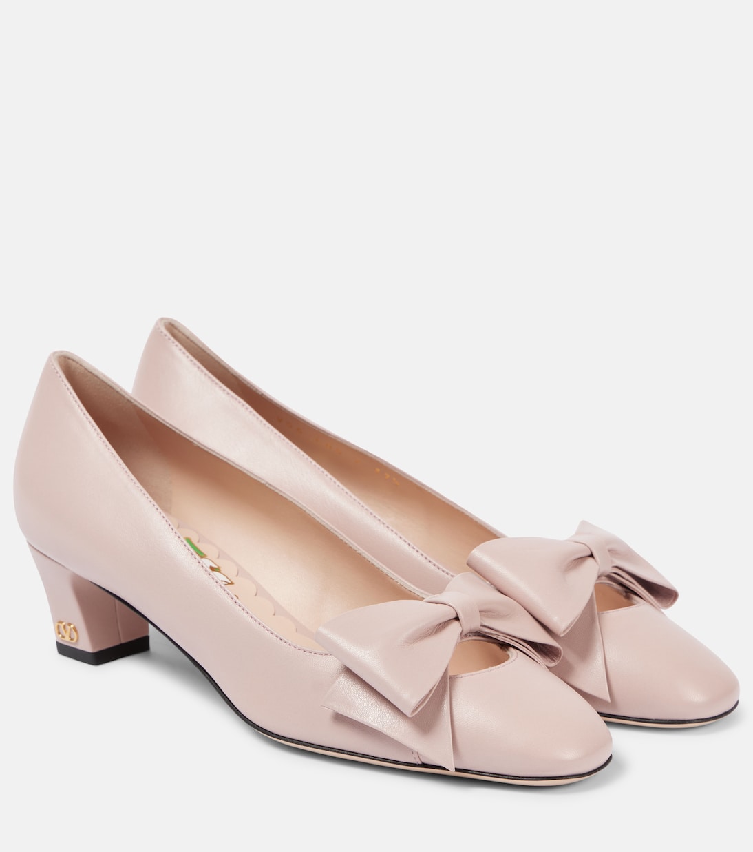 Кожаные туфли Bowow 45 Valentino Garavani, Water Rose