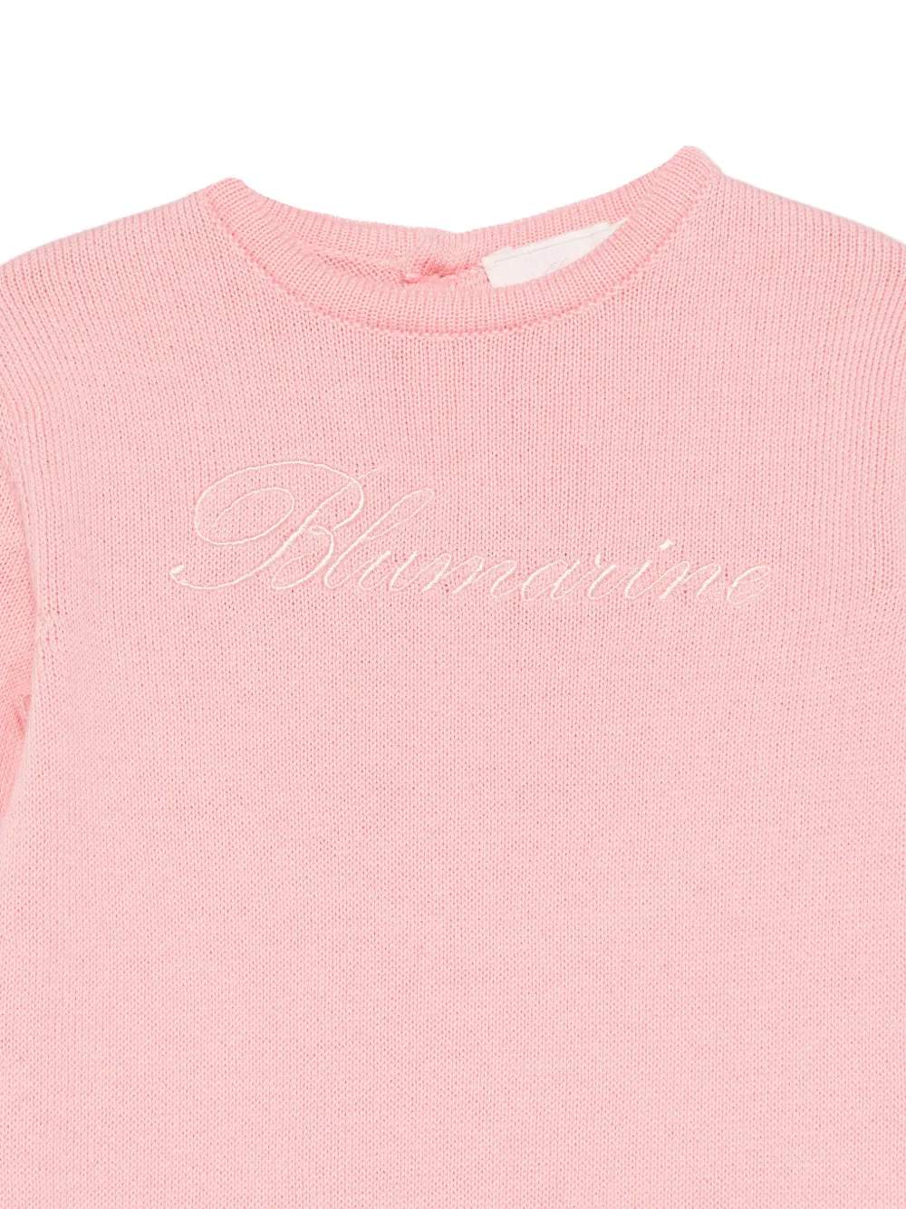 Комбинезон с вышитым логотипом Miss Blumarine, розовый — фото 3