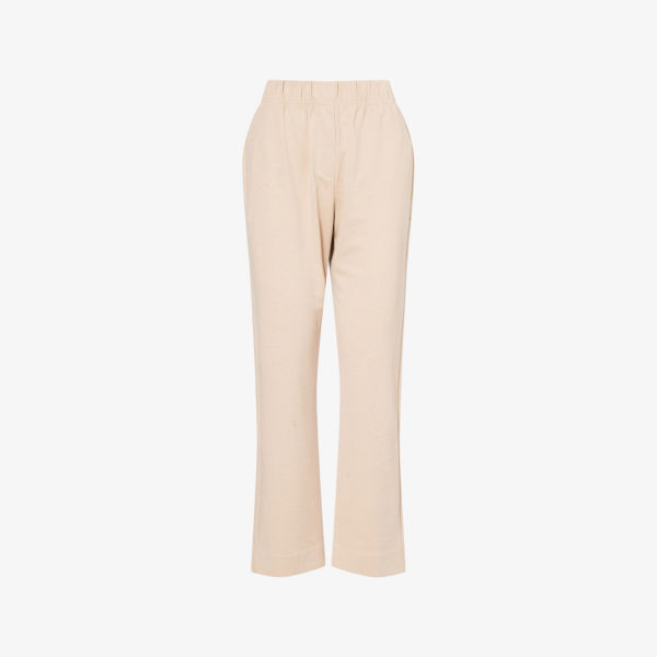 

Эльфо прямые брюки из стретч-ткани Weekend Max Mara, бежевый