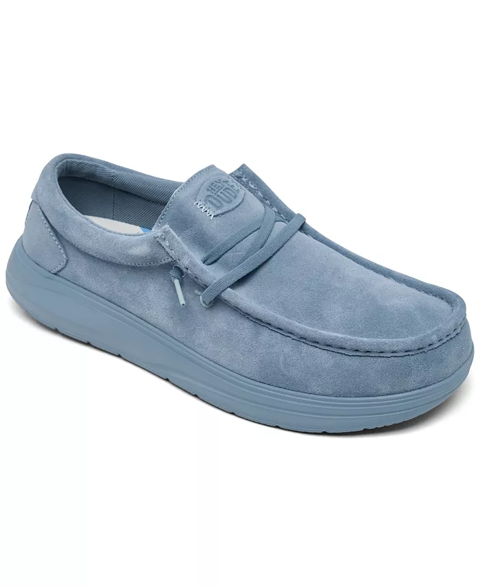 

Мужские повседневные кеды Wally Comfort из замши от Finish Line Hey Dude, синий