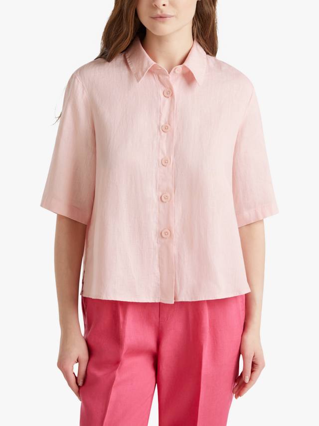 

Льняная рубашка Benetton, Mid Pink