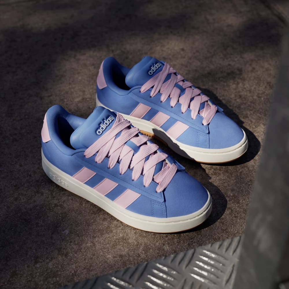 Кроссовки Adidas Grand Court Alpha Shoes, цвет Blue Fusion/Clear Pink/Gum — фото 4
