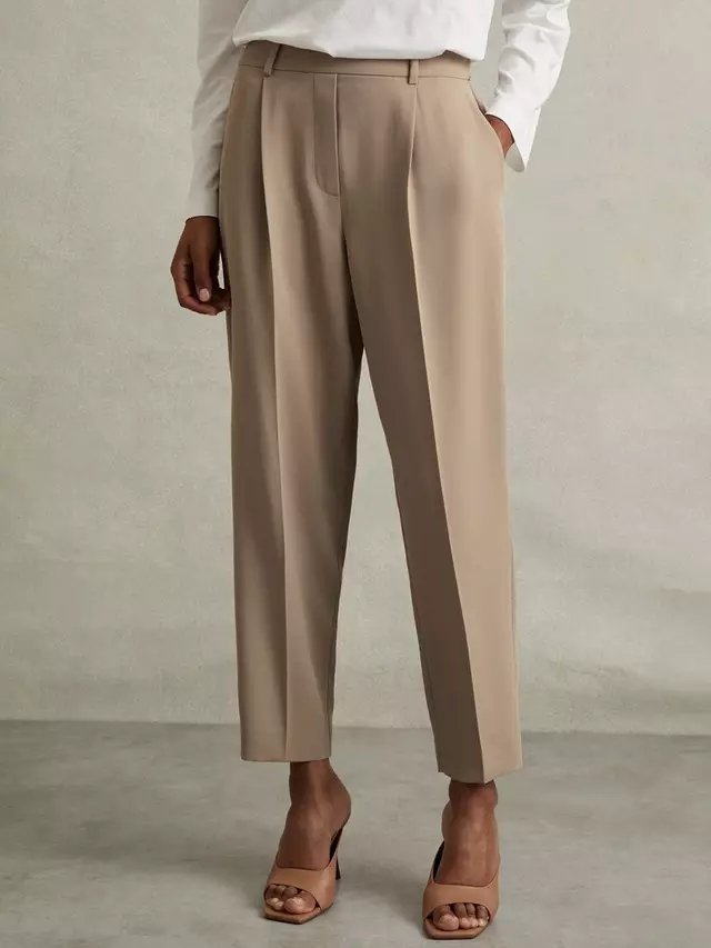 

Брюки Reiss Petite Eden Pull On Tapered, цвет mink
