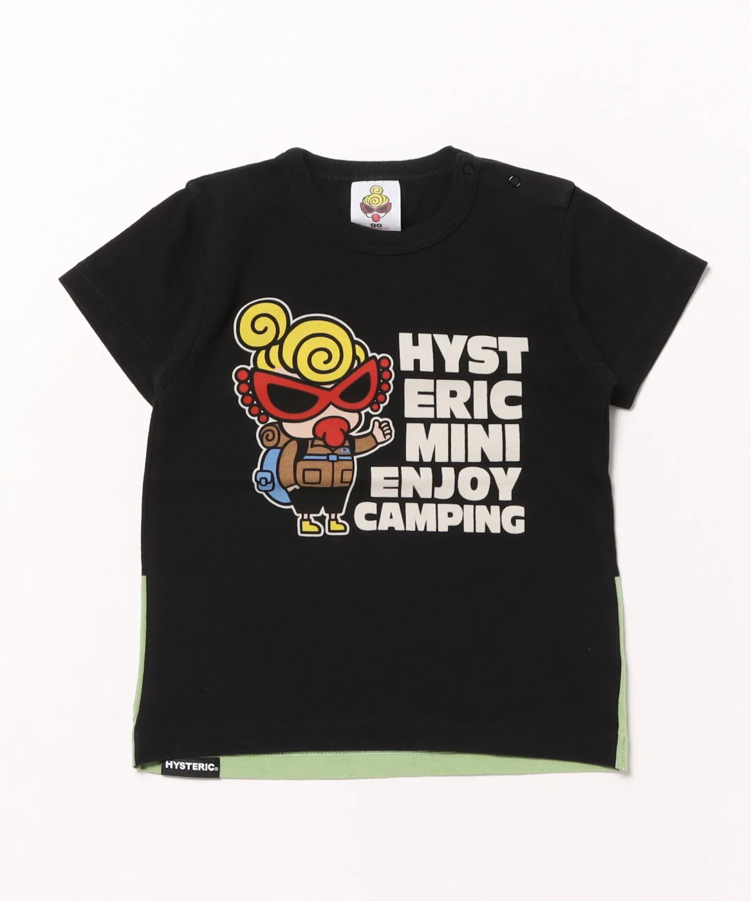 Детская футболка MY FIRST HYSTERIC MINI CAMP MINI чёрная