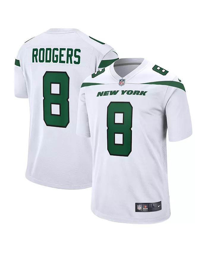 

Мужская игровая футболка Aaron Rodgers New York Jets Nike, мультиколор