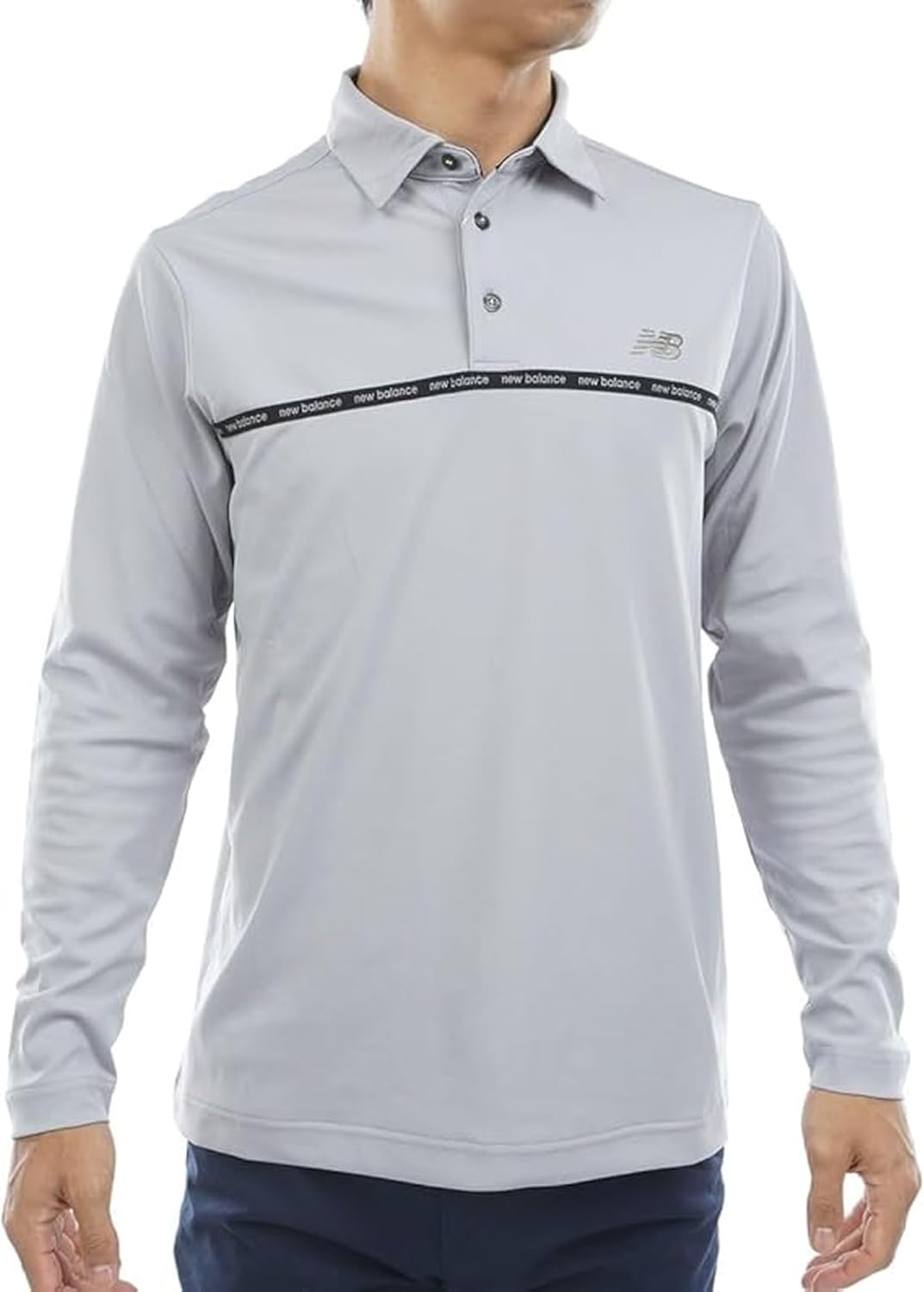 

Мужская поло-рубашка с длинным рукавом New Balance Golf 012-5269001 (с логотипом One Point), серый