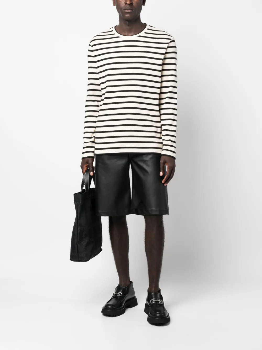 Полосатая толстовка с длинными рукавами JIL SANDER, нейтральный — фото 2