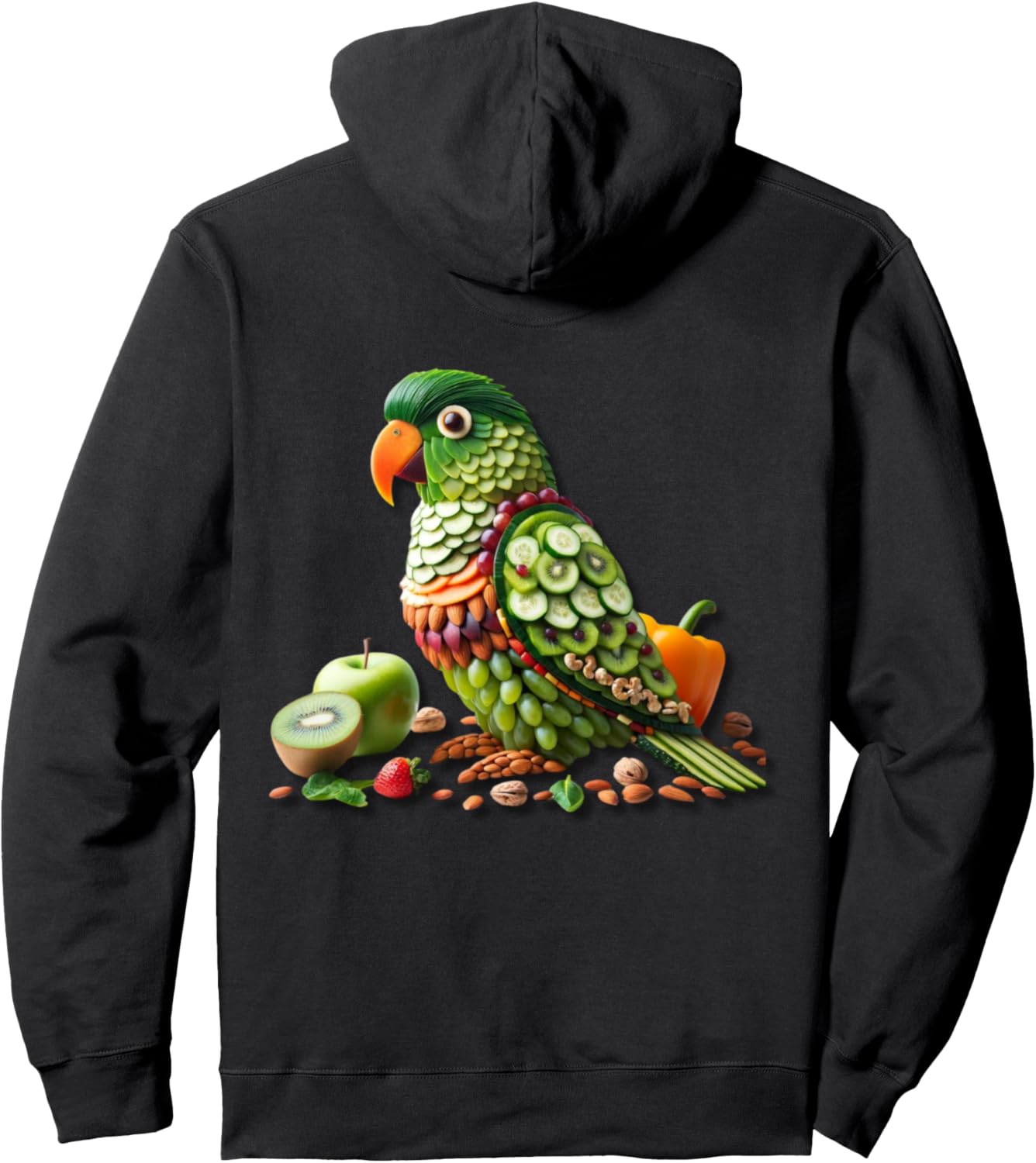 

Худи с изображением черного ара и фруктов: тропические киви, яблоки, орехи, черное Tokyo Toons, Черный, Худи с изображением черного ара и фруктов: тропические киви, яблоки, орехи, черное Tokyo Toons