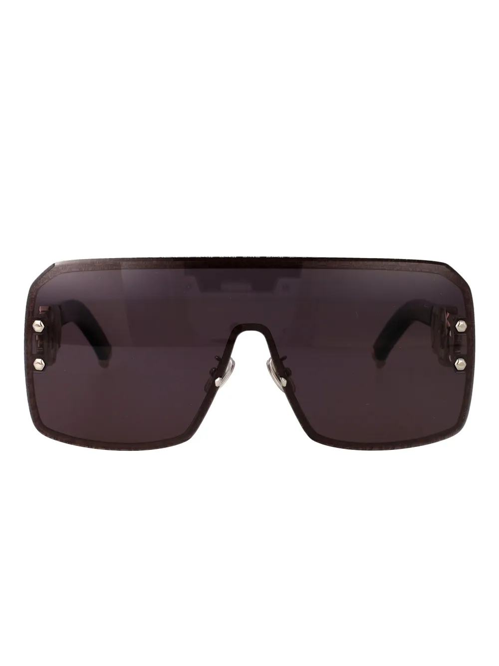 

Солнцезащитные очки в геометрической оправе Philipp Plein Eyewear, черный