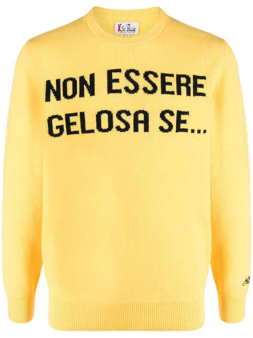 

Джемпер вязки интарсия MC2 SAINT BARTH, желтый