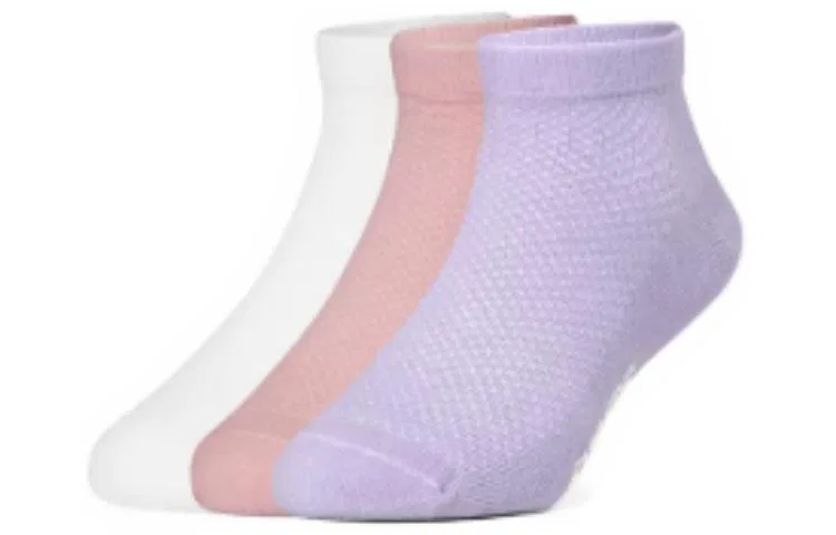 Носки детские набор 3 пары Skechers белый/розовый/светло-фиолетовый
