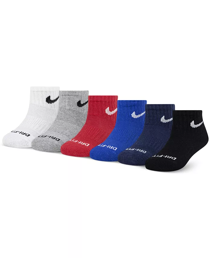 

Детские носки до щиколотки, 6 пар Nike, черный