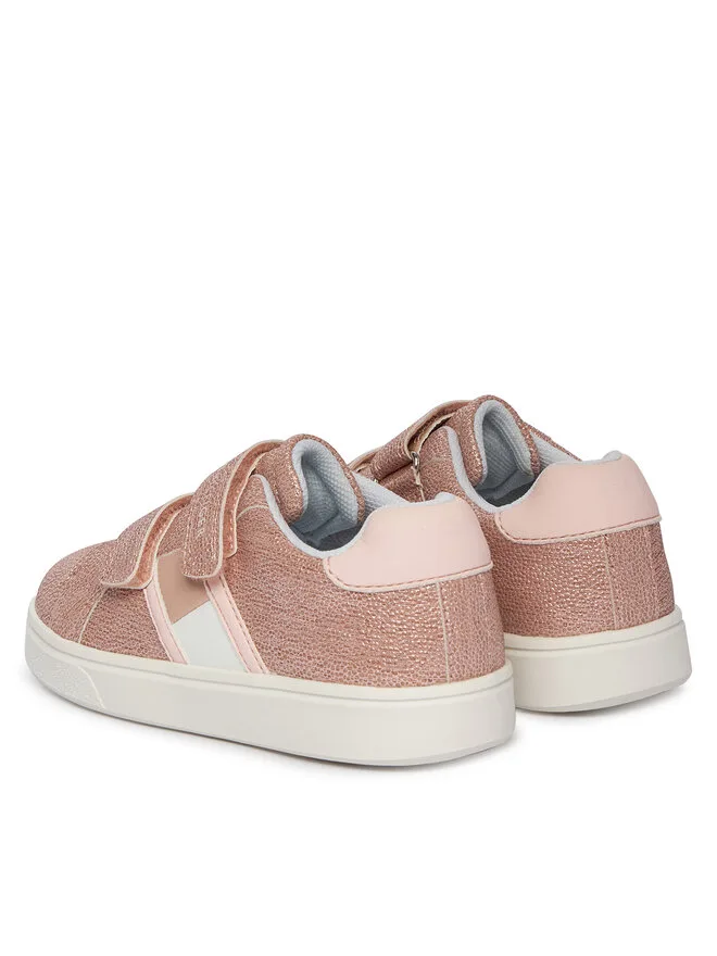 Tommy Hilfiger Кроссовки Flag Low Cut Velcro T1A9-34232-0745302 M розовые — фото 3