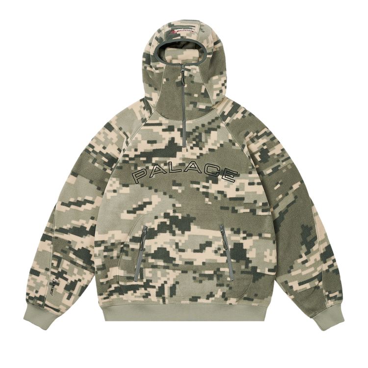 

Худи Palace Polartec Shadow Hood Tiger Digi Camo, разноцветный