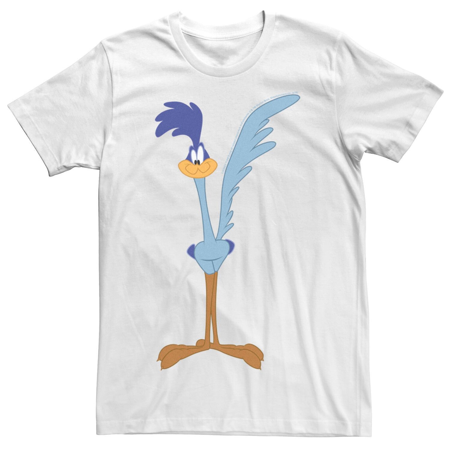 

Мужская футболка с портретом Road Runner Looney Tunes Licensed Character, белый