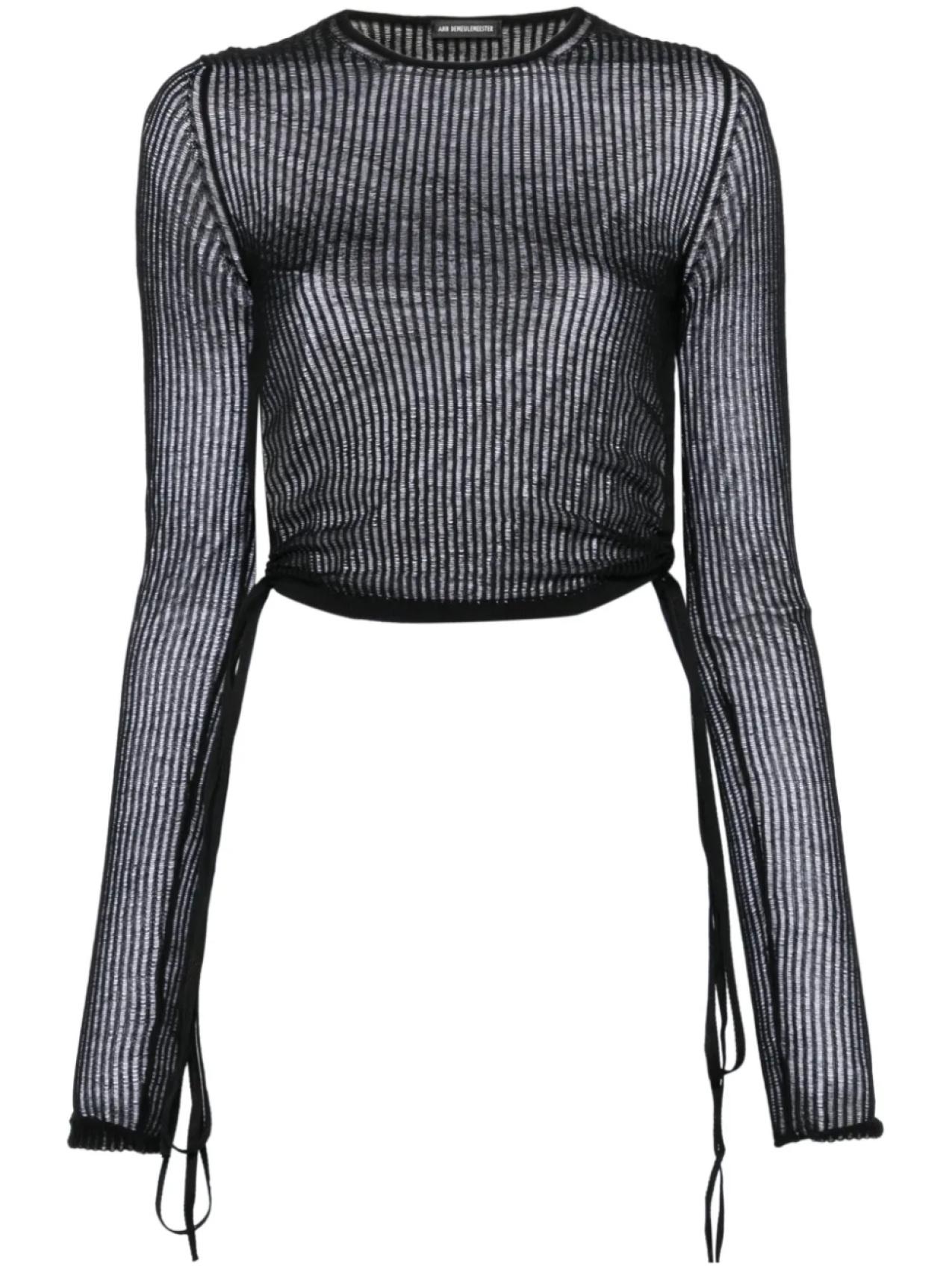 

Ann Demeulemeester футболка в рубчик, черный