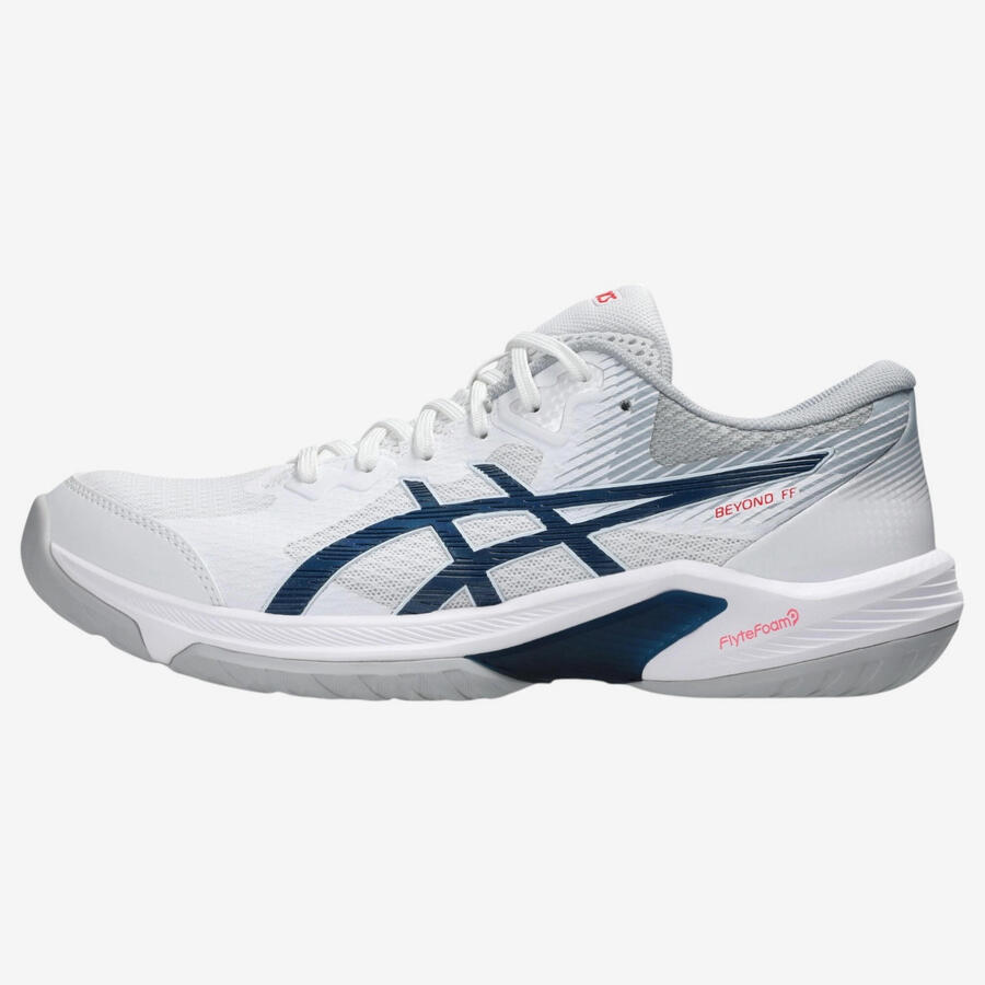 Женские/мужские волейбольные кроссовки ASICS Beyond FF Gel Low 105 синие/белые — фото 4