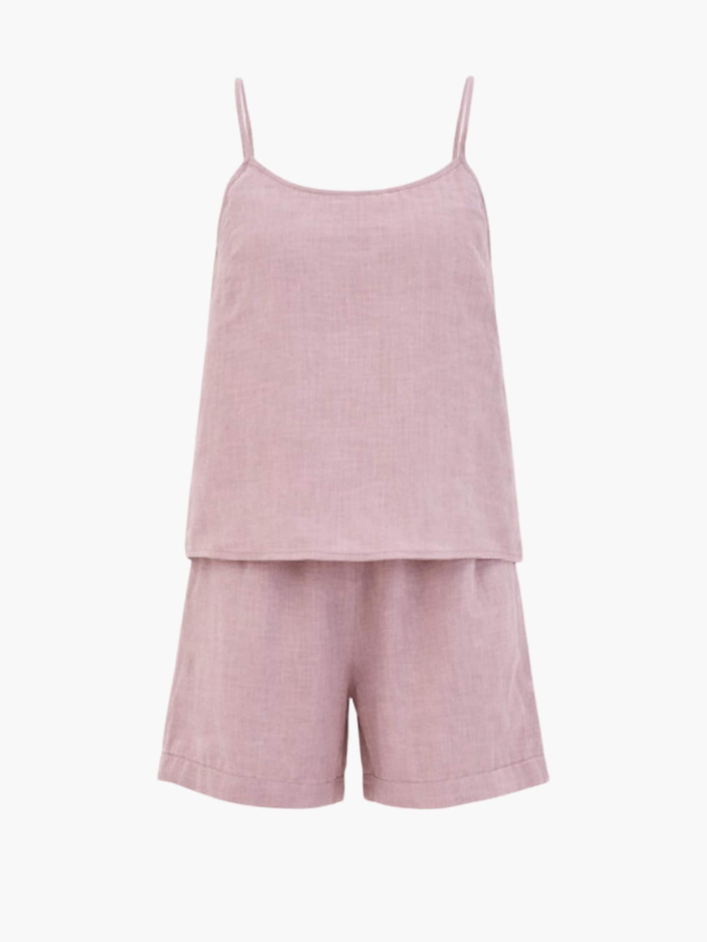 

AmourLinen Пижама 'Night Owl' в приглушенно-розовом цвете