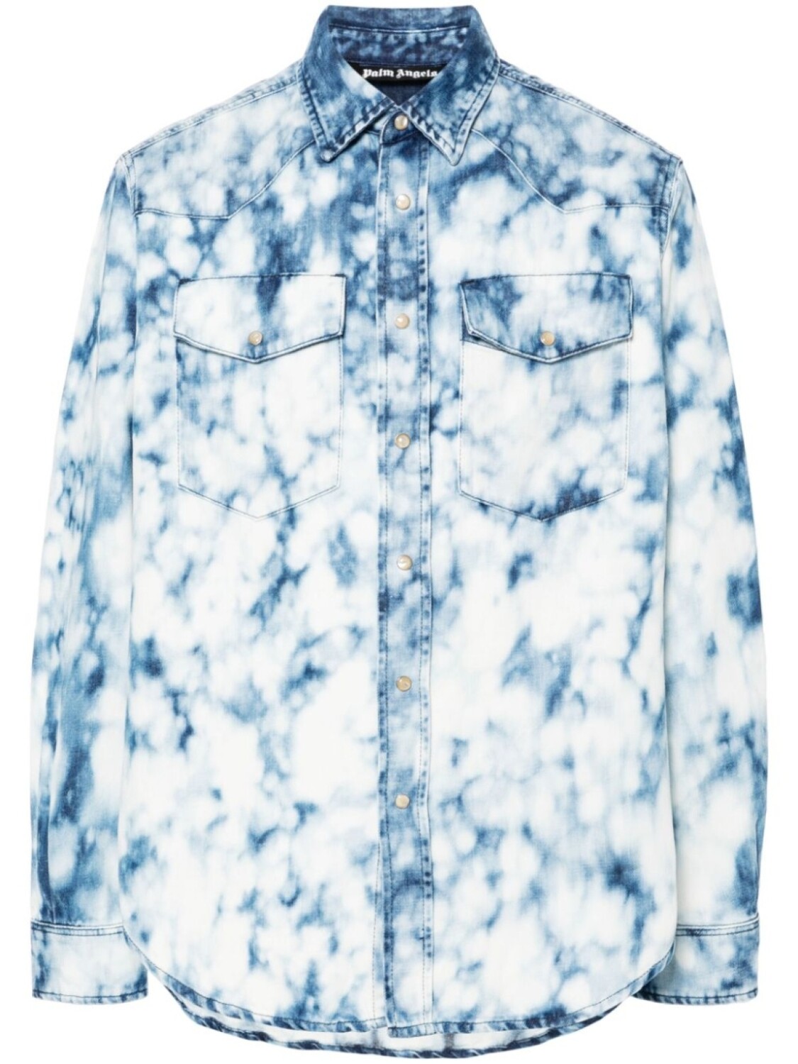 

Palm Angels джинсовая рубашка Summer, синий