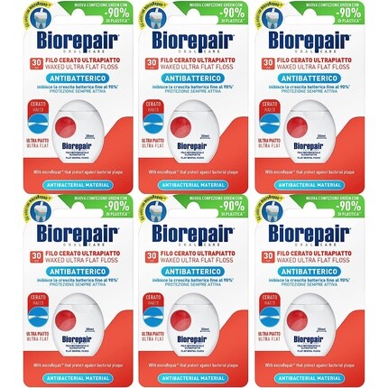 

Ультратонкая антибактериальная зубная нить с микроремонтом® для ограниченного пространства 30 м, Biorepair