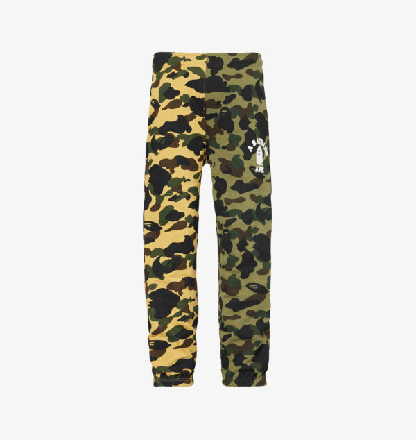 

Спортивные брюки из хлопка с вышитым камуфляжным логотипом A Bathing Ape, зеленый