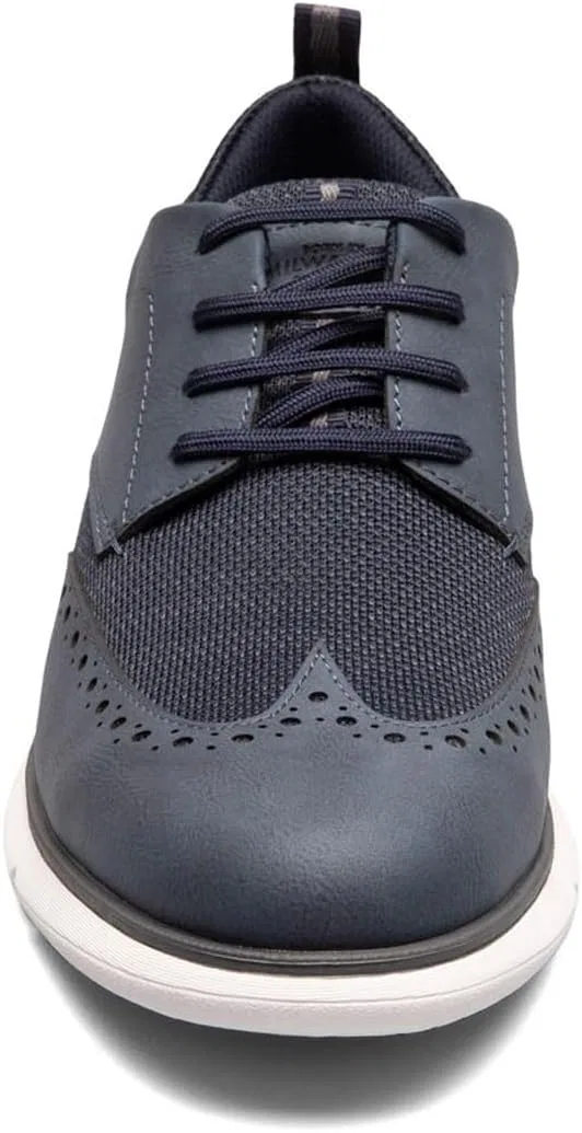 Мужские оксфорды Nunn Bush Stance Knit Wingtip Oxford, Navy — фото 4