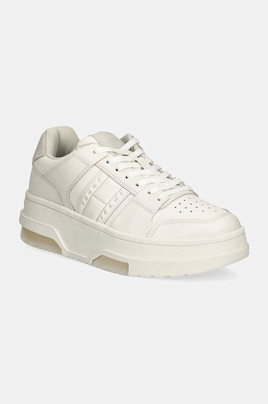 Кожаные кроссовки THE BROOKLYN FLATFORM Tommy Jeans, белый