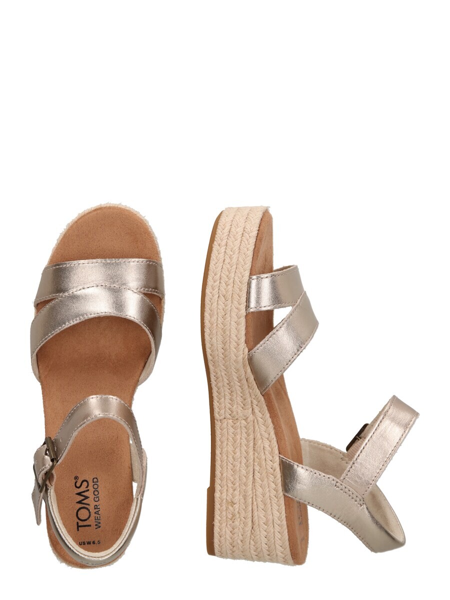Босоножки на высоком каблуке TOMS Sandals, золотой — фото 2