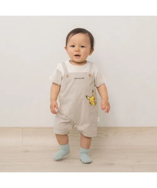 Комбинезон с короткими рукавами в стиле «монпоке».
