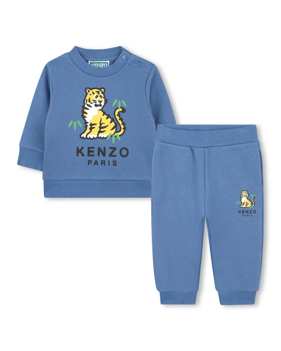 

Детский хлопковый комплект Kenzo Kids, синий
