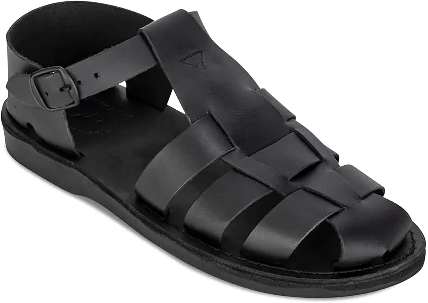 Сандалии мужские из натуральной кожи Daniel, Black Jerusalem Sandals