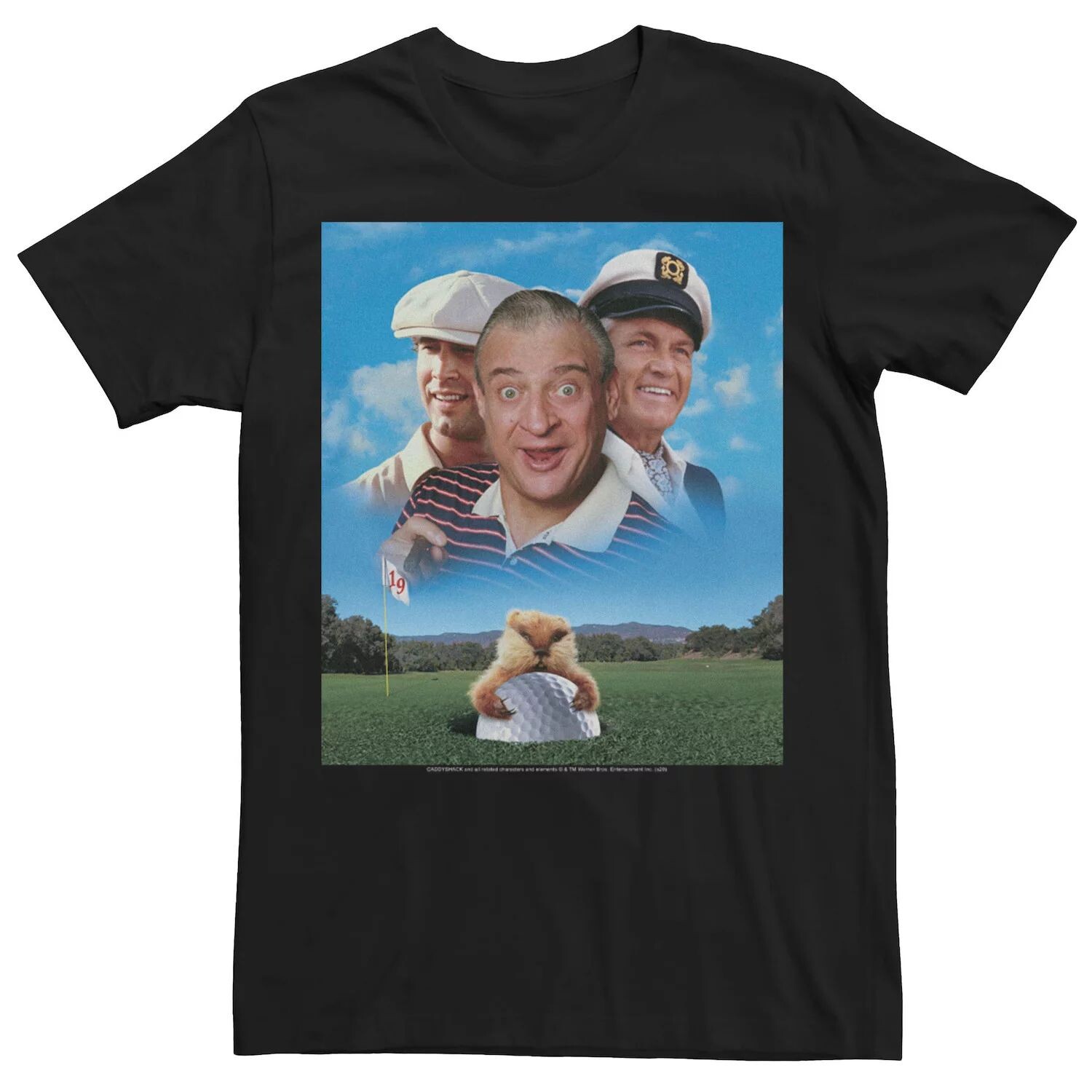 

Мужская футболка с плакатом Caddyshack Group Shot Licensed Character