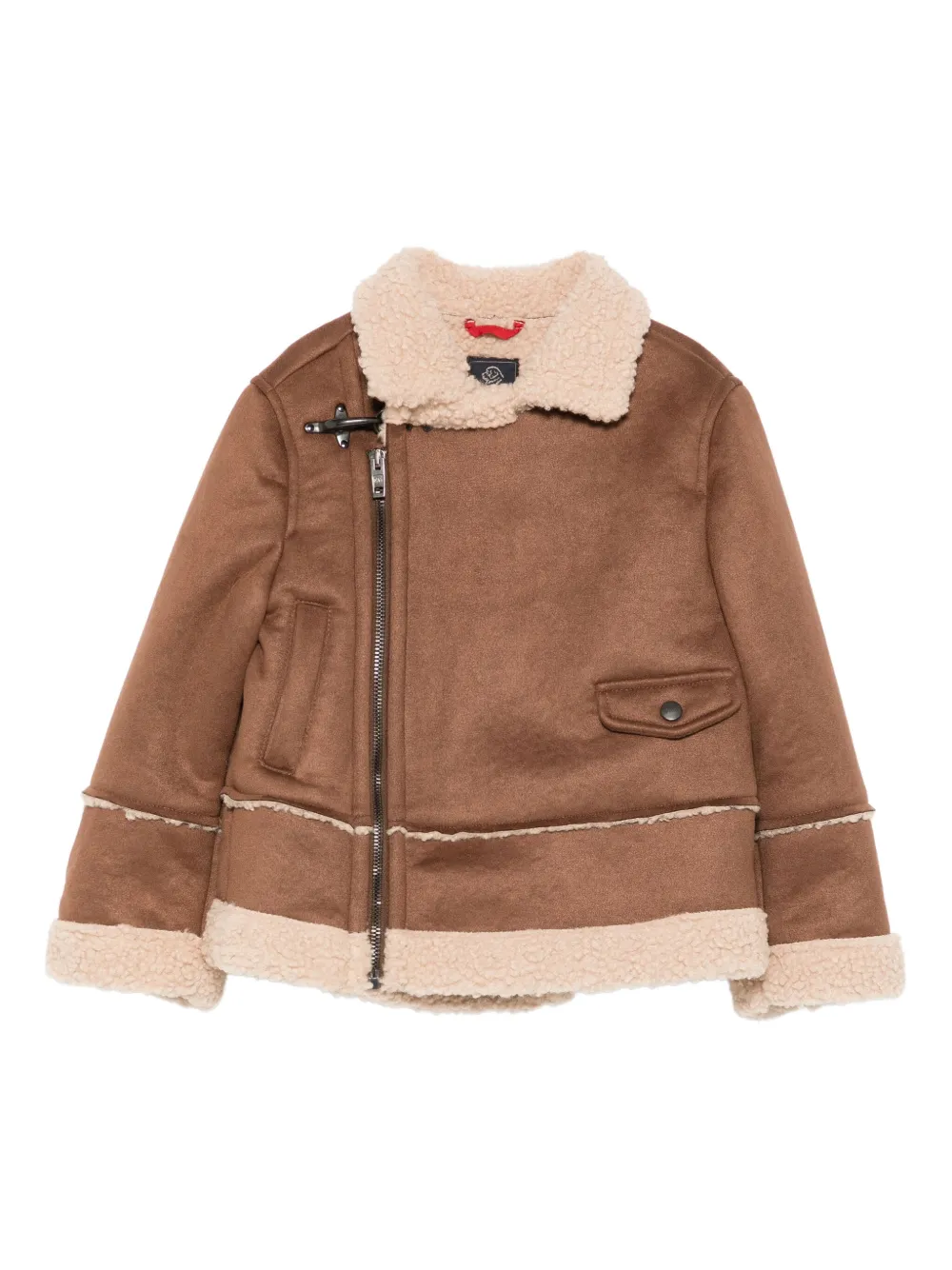 

Куртка на молнии Fay Kids, коричневый