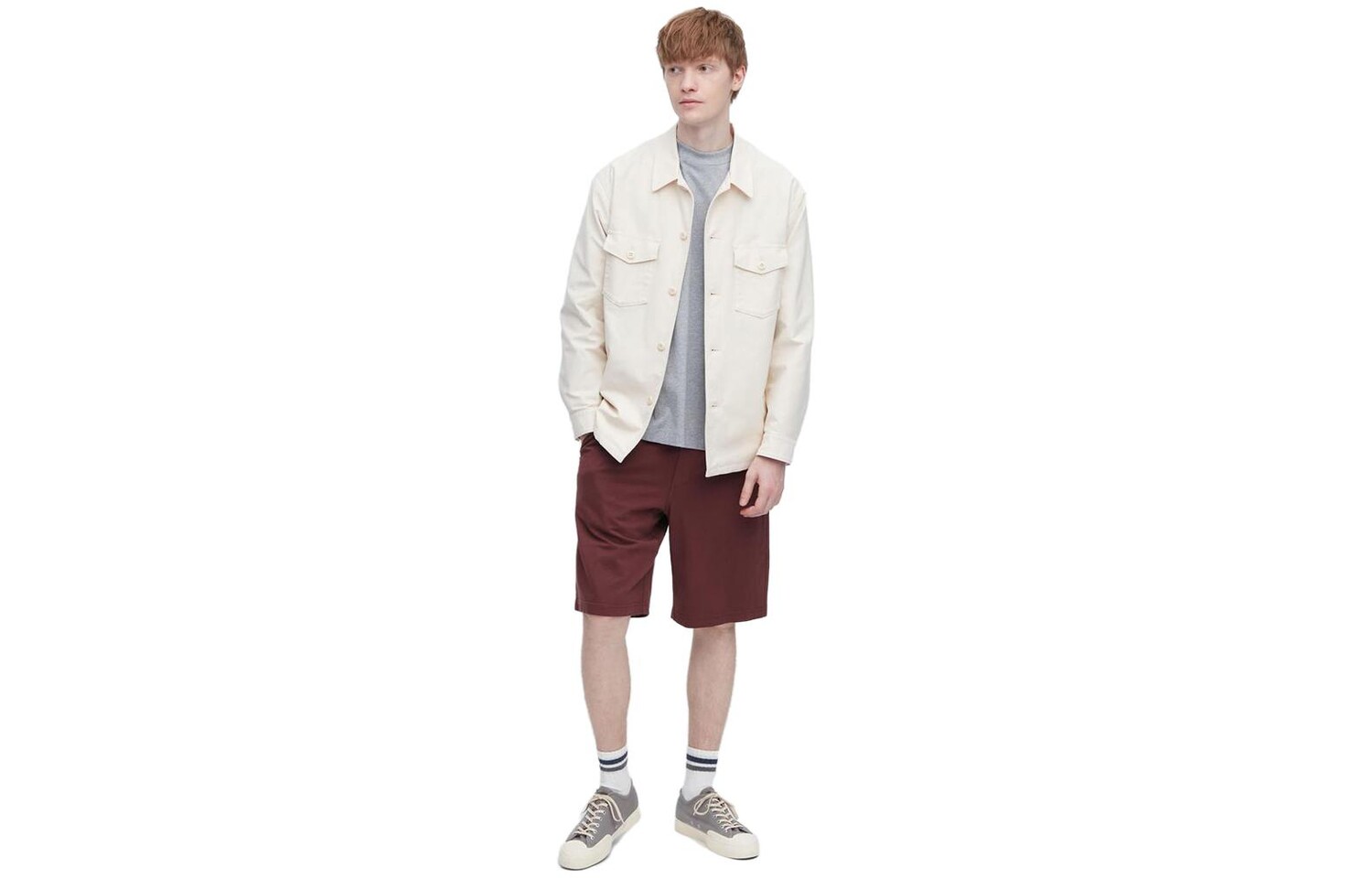 

UNIQLO Мужские повседневные шорты, цвет 18暗红色