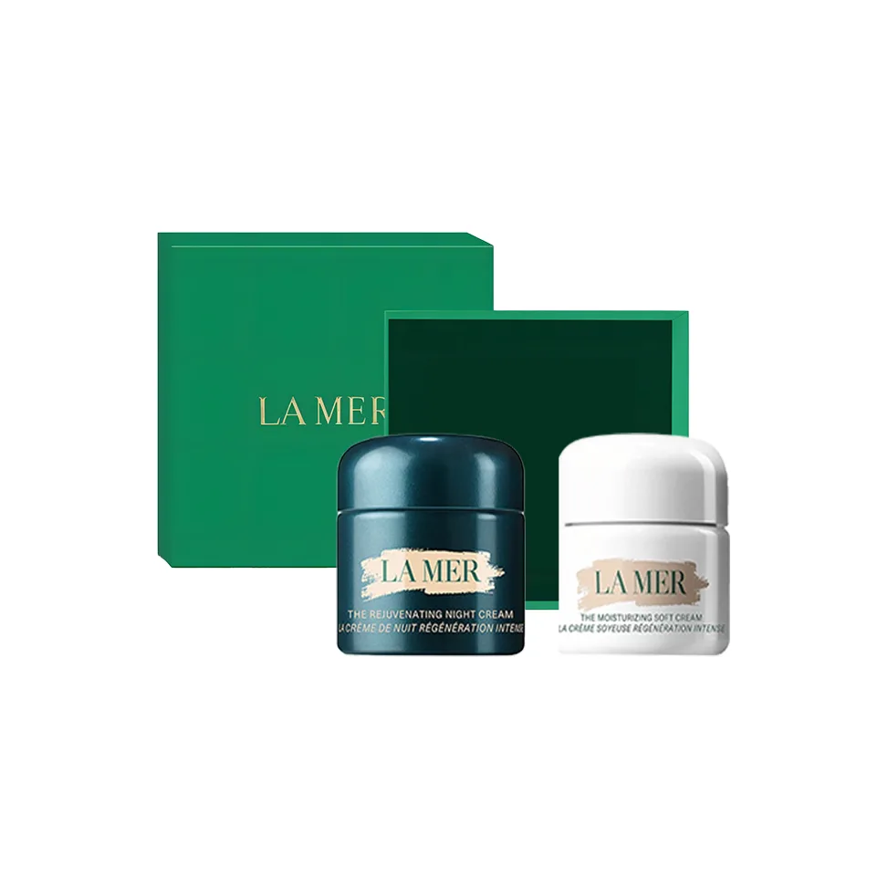 LA MER Набор дневного и ночного крема для лица Cloud Velvet Frost Evening Frost, Two-Piece Set: Miracle Cloud Frost 15ml+Miracle Night Cream 15ml