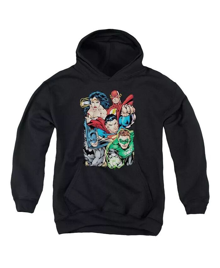 

Толстовка с капюшоном Boys of America Youth Break Free Justice League, черный