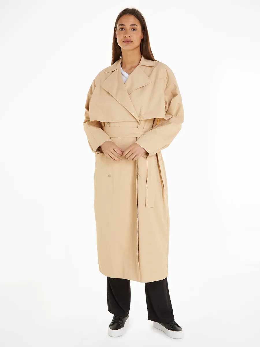 

Тренч Calvin Klein Jeans "BELTED TRENCH COAT", цвет Warm Sand