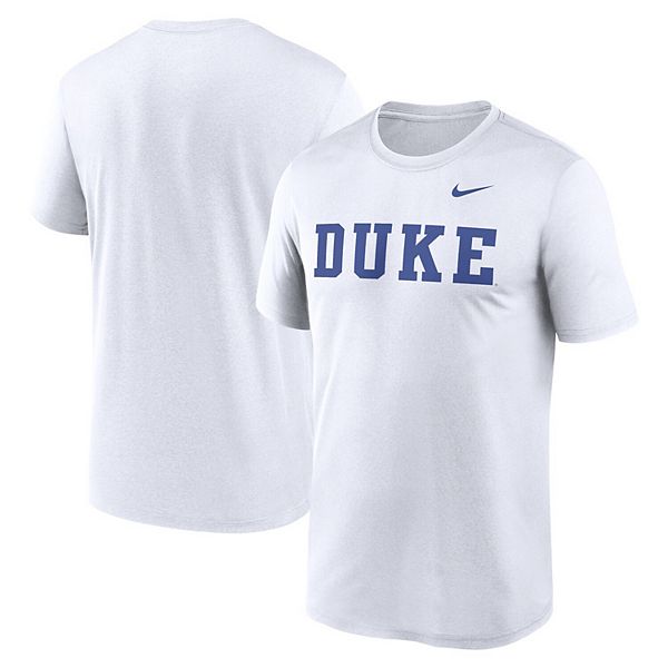 

Мужская белая футболка Duke Blue Devils Primetime Legend Wordmark Nike