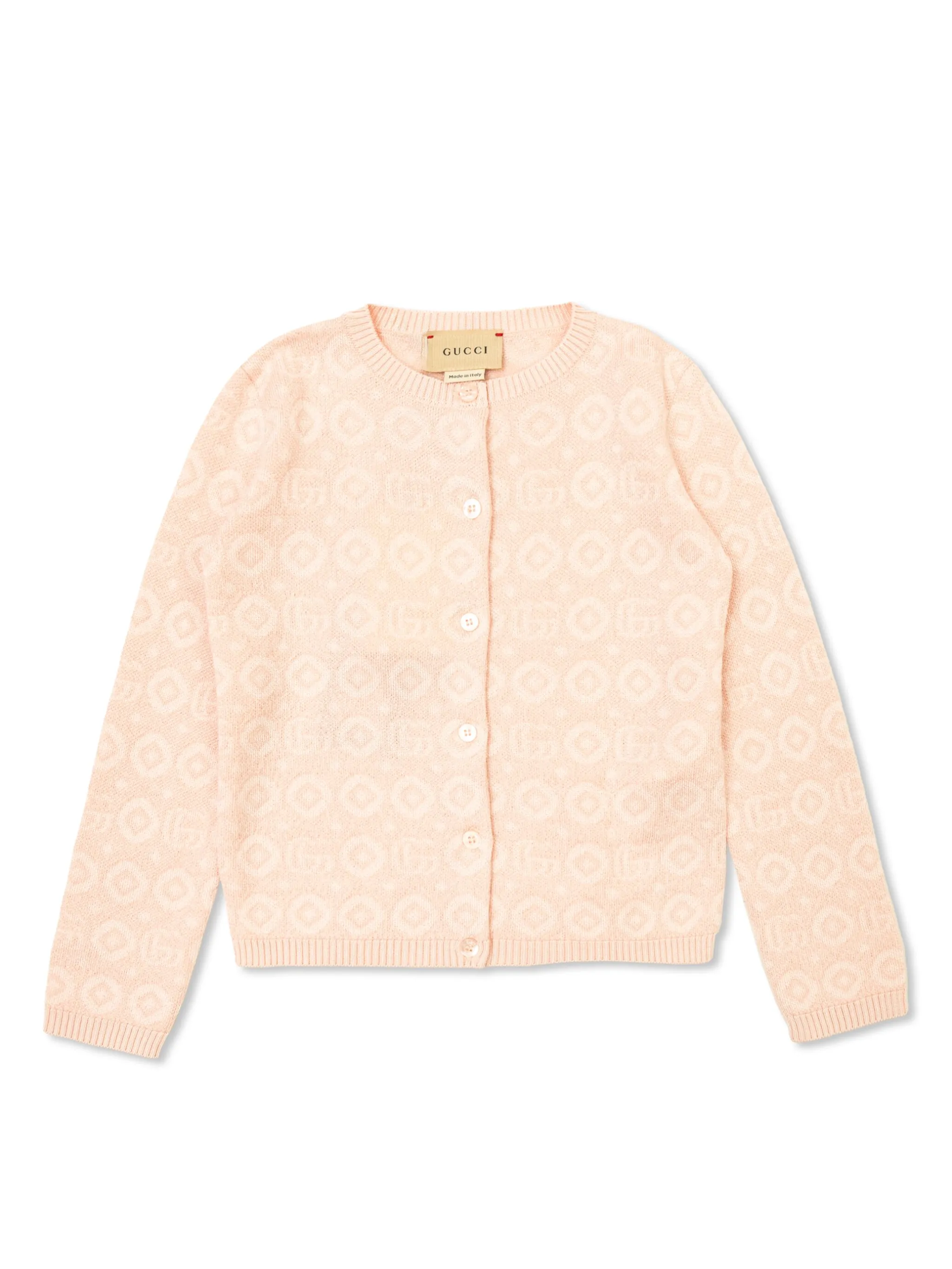 

Кардиган с логотипом Double G Gucci Kids, розовый