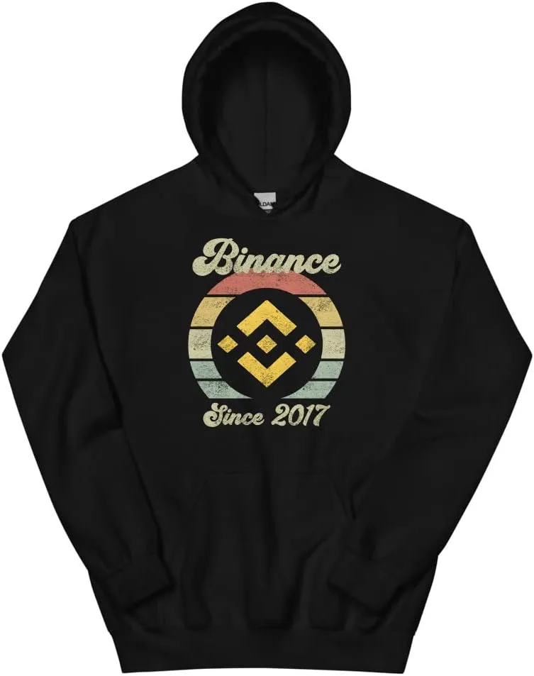 Толстовка Binance Crypto Since 2017, худи Binance Cryptocurrency Generic, черный