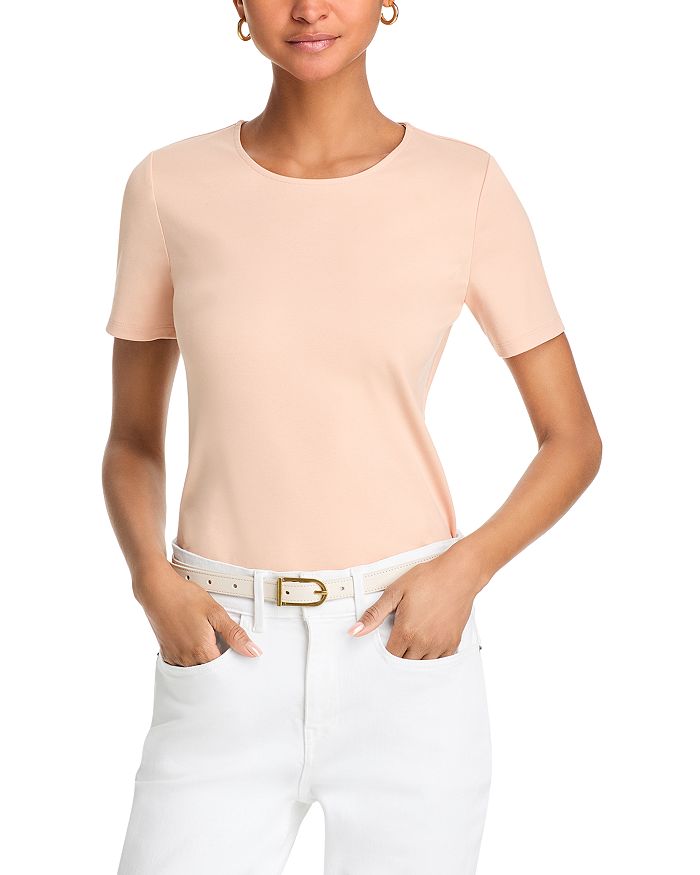 

Классическая футболка Lafayette 148 New York, коричневый/бежевый