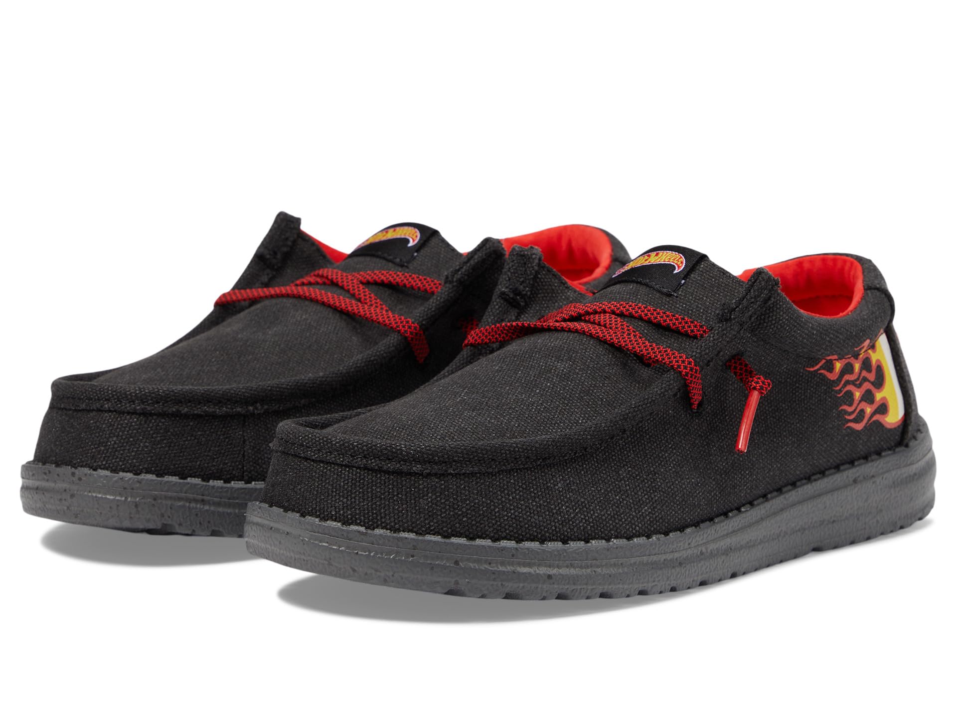

Кроссовки Hey Dude Kids Wally Hot Wheels, Black/Multi
