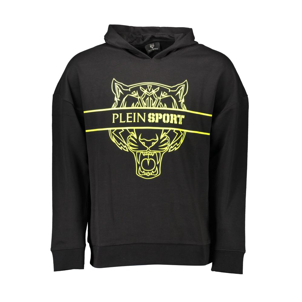 

Черный хлопковый мужской свитер Plein Sport