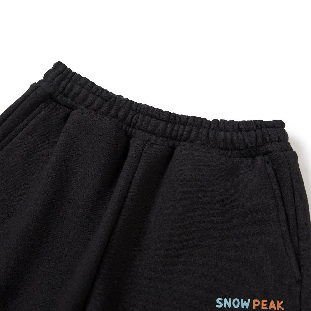 Детские графические джоггеры чёрного цвета от Snowpeak Apparel Kids — фото 4