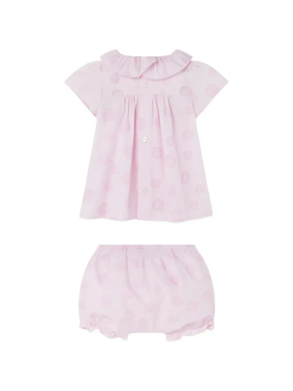 Детский комплект с медальонами и оборками (набор из трех предметов) Versace Kids, черный — фото 2